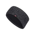 adidas Women's Crestline Knit Headband, Black/Onix Marl, One Size