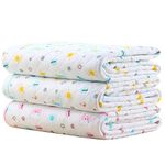 Waterproof Diaper Changing Pads Portable - Breathable Leak Proof Mattress Pad Protector Baby Changing Mats for Toddler, Kids Pack of 3 (S (17.7 x 13.7 Inch))