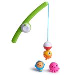 Munchkin Gone Fishin' Rod & Reel Magnetic Bath Toy Set (with 3 Distinct Underwater Bobbing Characters)