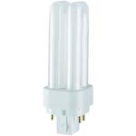 Osram Dulux DE 13w 4 Pin 827 Very Warm White (2700k) Compact Fluorescent Lamp, Glass, G24q-1, 13W