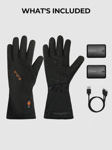 ORORO Heated Glove Liners, Black, Medium – Rechargeable Thermal Gloves
