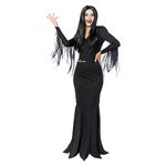 Amscan 9917647 - Women's Official Morticia Addams Halloween Fancy Dress Costume Size: 16-18