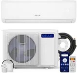 DELLA Vita Series 18000 BTU Mini Split AC 21 SEER2 Cools Up to 1000 Sq.Ft, 208-230V, Wifi Enabled Air Conditioner & Heater with 1.5 Ton Pre-Charged Heat Pump (R32 Refrigerant)