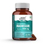 The Body Reserve Magnesium Glycinate Supplement 120 Veg Tablets, 2000mg Per Serving, High Absorption Chelated Form, helpful in Muscle & Nerve Relaxation, Better Sleep Quality for Men & Women