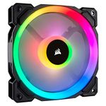 Corsair LL120 RGB 120mm Dual Light Loop PWM RGB Fan - Single Fan - Black