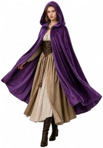 Medieval Hooded Cloak Renaissance Cape for Men and Women Halloween Costume