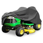 North East Harbor Deluxe Riding Lawn Mower Tractor Cover Fits Decks up to 54" - Dark Grey - Water and Sunray Resistant Storage Cover