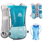 TRIWONDER Hydration Backpack Hydration Vest Hydration Pack Running Vest for Outdoor Trail Marathon Hiking (Light Blue - with a 1.5L Water Bladder)