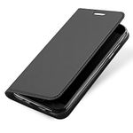 Helix Wallet Style Leather Flip Case Cover for Samsung Galaxy S7 Edge Duos - Black (Black)