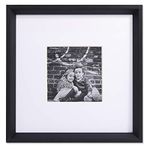 Lawrence Frames 5x5 Wide Border Matted Gallery Black 10x10 Picture Frame