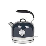 Haden Jersey Blue Electric Kette - 1.5l Capacity, 3000w Rapid Boil Kettle, 360° Swivel Base, Ergonomic Handle, Bpa-free Stainless Steel Kettle - Temperature Gauge