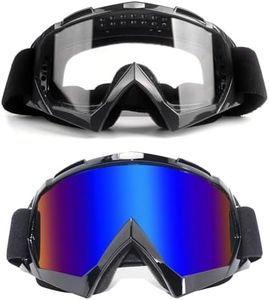 ZukMi Dirt Bike Goggles ATV Motocross Goggles Motorcycle Goggles MX Off Road Goggles for Men Women Adult Youth Riding Racing 2pack