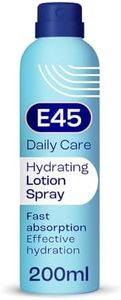E45 Spray Moisturiser 200 ml - Daily Lotion Moisturiser Spray for Dry Sensitive Skin - Fast Absorbing Body Lotion Spray Moisturiser for Soft Skin and Lasting Hydration – Suitable for Eczema Prone Skin
