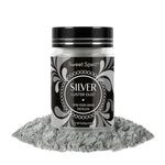 Sweet Spell Luster Dust Edible Glitter (15g) - Shimmer Pearl Dust Powder for Decorating Cakes, Chocolate, Drinks, Cocktails - 100% Edible, Food Grade, Vegan, Gluten-Free (Silver)