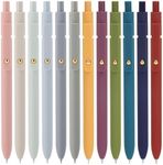 Ddaowanx Gel Pens, 0.5mm Quick Dry Black Ink Pens Fine Point Smooth Writing Pens, Cute Office School Supplies Gifts for Women (24 Pcs Vintage+Morandi-Black Ink)