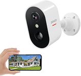 DEKCO Security Camera Outdoor Battery Operated, Wireless CCTV Camera for Home Security, 1080P WiFi Camera Outdoor with PIR Human Motion Detection & Siren, 2 Way Audio, IP66, Only 2.4Ghz Wifi (No 5Ghz)