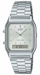 Casio Unisex's Analogue-Digital Quartz Watch with Stainless Steel Strap AQ-230A-7AMQYES