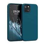 kwmobile Case Compatible with Apple iPhone 13 Case - TPU Silicone Phone Cover with Soft Finish - Teal Matte