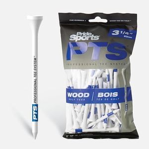 Pride Professional Tee System Standard 75 Count, White