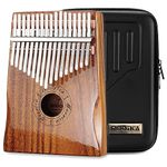 Moozica 17 Keys Kalimba, Professional Symetrial Kalimba Thumb Piano, Professional Kalimba with High-gloss Finishing Musical Instrument Gift (Acacia Koa-K17K)
