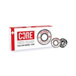 CORE ABEC 9 Skateboard Bearings - Pack of 8/4 Sealed Bearings for Skateboards, Longboards, Stunt Scooters and Roller Skates 608 Bearings (8 Pack, Red ABEC 9) (8 Pack, Ceramic, 1)