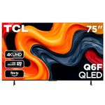 TCL 75-Inch Class Q6 QLED 4K Smart TV with Fire TV (75Q651F, 2025 Model), Dolby Vision, HDR PRO+, Dolby Atmos, Alexa Built-in with Voice Remote, Apple AirPlay 2 Compatibility, Streaming Television