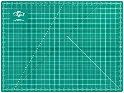 ALVIN GBM Self-Healing Cutting Mat 18 x 24 inch | Double-Sided Green/Black | 5-Layer Gridded Surface for Arts, Crafts and Sewing - Model GBM1824