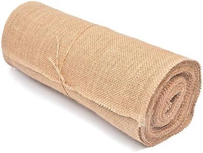 Tosnail 10 Yard Long 12" Wide Natural Burlap Fabric Roll for Craft Projects, Home Decor, Wedding Decor