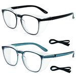 Safety Glasses Women Men Anti Fog Glasses for Protective Eyewear Blue Light Blocking Glasses Anti-pollen UV Protection