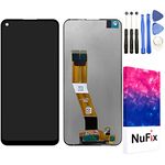 NuFix LCD Replacement for Samsung Galaxy A11 SM-A115W SM-A115U Screen Glass Display Touch Digitizer Assembly with Adhesive and Tools A115W A115U A115A Black