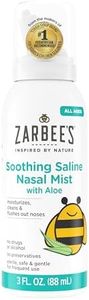 Zarbee's Baby Nasal Saline Spray, Soothing Sterile Mist with Aloe, Newborns & Up, Cleansing Nose Relief, 3Fl Oz