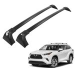 Roof Rack Cross Bars Compatible with Highlander 2022-2024, Lockable Aluminum Cross Bar for Rooftop Cargo Carrier Luggage Kayak Canoe Bike Snowboards