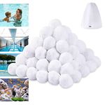 3.1 Lbs Pool Filter Balls for Sand Filter, Eco-Friendly Sand Filter Media Cartridges Replacement for Swimming Pool Filter Pump Aquarium (Equals 110 lbs Pool Filter Sand)