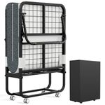 Yornoli Folding Bed with 12.5cm Thick Luxurious Memory Foam Mattress for Bedroom, Office