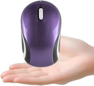 elec Space Mini Small Wireless Mouse for Kids Children 3-7 Years Old Child Size Travel Mouse Portable Mini Cordless Mice with USB Receiver for PC Laptop Computer Purple