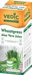 Vedic Juices Premium Quality Aleo Vera Juice Drink with Wheatgrass - 16.9 fl oz, Pack of 1 - Ideal for Daily Use