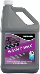 Thetford Premium RV Wash and Wax, Detergent and Wax for RVs / Boats / Trucks / Cars - 1 Gallon - Thetford 32517