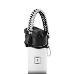 IRON °FLASK Paracord Handle - Fits Wide Mouth Water Bottles - Durable Carrier, Secure Accessories, Survival Strap Cord, Safety Ring, and Carabiner - Seven Core Paracord Bracelet