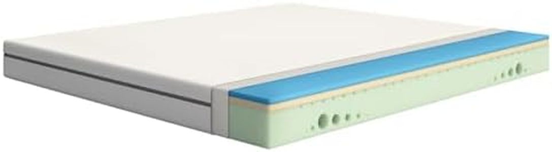 Emma One Matelas en Mousse 140x200 cm, Hauteur 18 cm, Fermeté Dure (H2), Matelas à 7 Zones