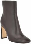 NINE WEST Women's Tiddo Ankle Boot, Coffee 210, 9.5 UK