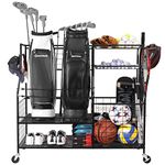 Golf Storage Garage Organizer,Golf Bag Storage Rack and Other Golfing Equipment Rack,Extra Large Design