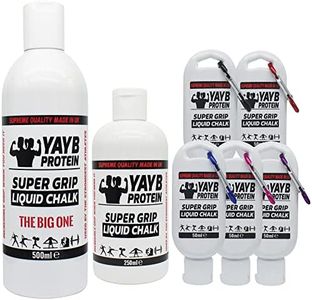 LIQUID CHALK | 3 SIZES | YAYB Super Grip White Label | PREMIUM GRIP | Weightlifting, Rock Climbing, Bouldering, Gymnastics, Pole, strongman, yoga (1x 250ml)