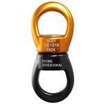 MALAYAS Rotation 360° Rotator Swing,30kN Micro Rotator Climbing Rope Swivel Device Spinner Breaking Strength Rock Climbing Arborist Backyard Swing Aerial Dance for Rope Hammock Swing Yoga Rock