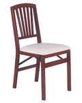 Stakmore Slat Back Folding Chair Finish, Set of 2, Cherry