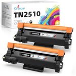 Q-image TN2510 TN 2510 Toner Cartridge Compatible for Brother TN-2510 for Brother DCP-L2620DW DCP-L2627DW DCP-L2660DW HL-L2400DW HL-L2400DWE HL-L2445DW HL-L2447DW MFC-L2800DW MFC-L2835DW(2 Black)