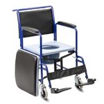 KosmoCare Prime Commode Wheelchair | Commode Wheelchair for Adult | Wheelchair with Bucket | Bedside Commode Chair | Commode Wheelchair for Toilet |Commode Wheelchair with removable Armrest & Footrest