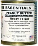 Future Essentials Canned Peanut Butter – Ready-to-Eat, Creamy Peanut Butter with 15 Year Shelf Life – Suitable for Snacks, Survival, & Travel – #2.5 Can, 15oz, 20 Individually Packed Servings