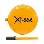 Streetwize - [Heavy Duty] Full Face Round X Locker Steering Wheel Cover, Anti Theft Visual Deterrent Car Protection Safety Security Steering Wheel Lock Bright Yellow 39cm Diameter (SWUXSL2)