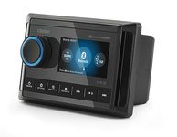 Clarion CMM-30 Marine Source Unit with Color LCD Display & CMR-10 Wired Marine Remote with Backlit Controls & 6' Cable