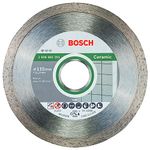 Bosch Professional 1x Diamond Cutting Disc Standard for Ceramic (for Stone, Tile, Ceramic, Ø 115 x 22,23 x 1,6 x 7 mm, Accessories for Angle Grinders)